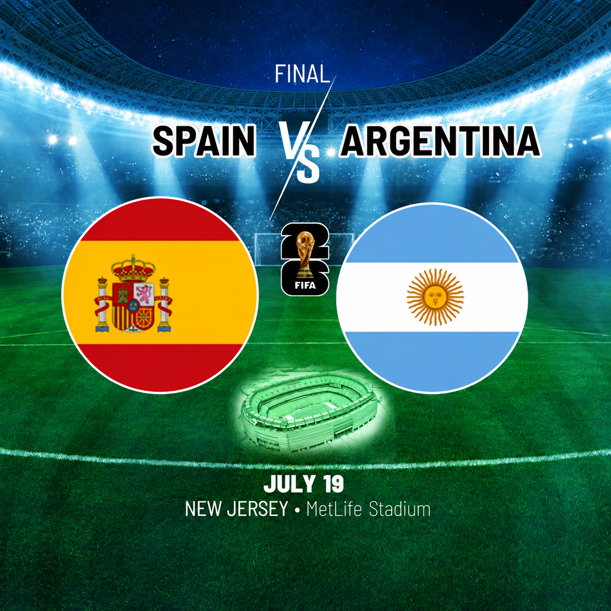 Spain vs Argentina (2026 FIFA WORLD CUP FINAL)